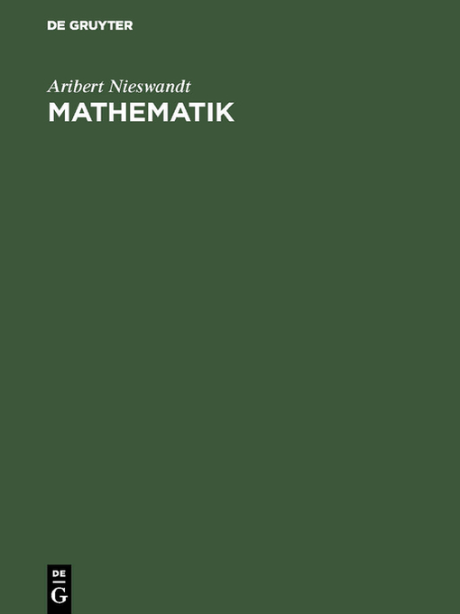 Title details for Mathematik by Aribert Nieswandt - Available